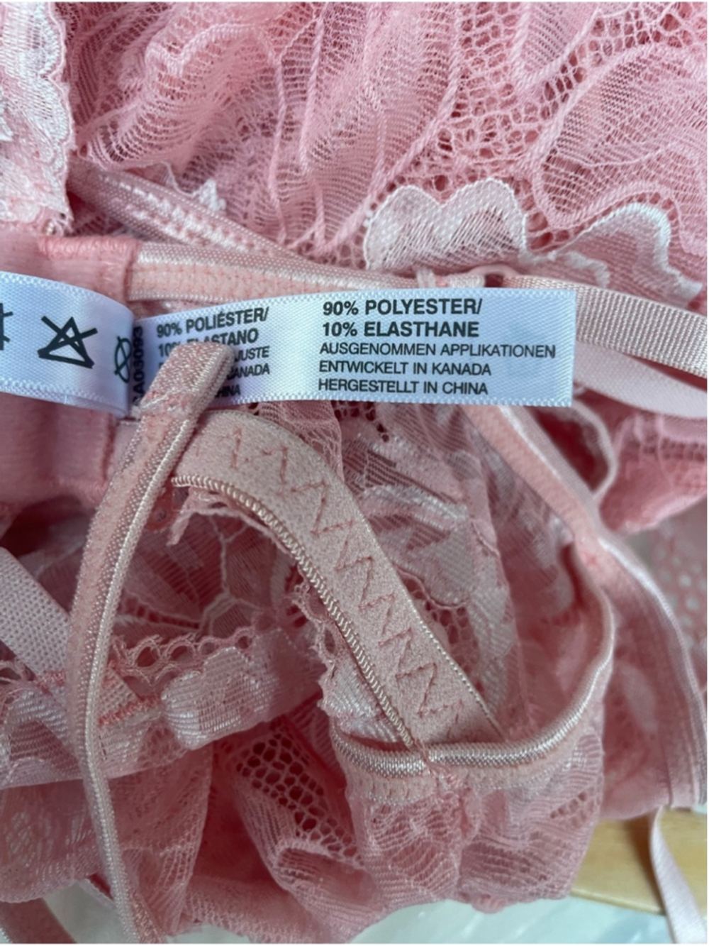Coquette Pink Floral Lace Teddy Bodysuit Lingerie Halter Neck Open Back Size M - Picture 5 of 7